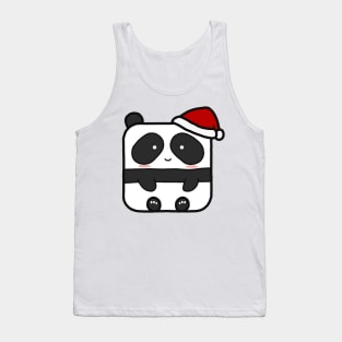 Funny Square Panda Christmas Tank Top